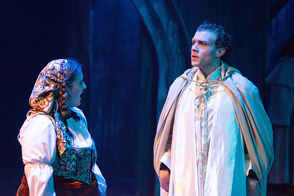 Theatre production performs Hunchback of Notre Dame in the Black Box theater.