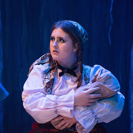 Theatre production performs Hunchback of Notre Dame in the Black Box theater.