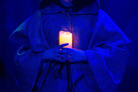 Theatre production performs Hunchback of Notre Dame in the Black Box theater.