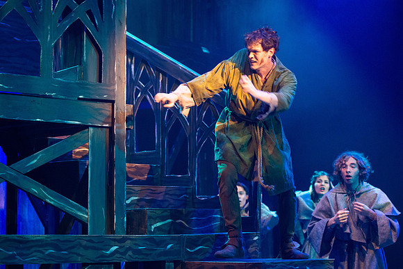 Theatre production performs Hunchback of Notre Dame in the Black Box theater.