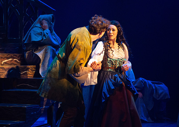 Theatre production performs Hunchback of Notre Dame in the Black Box theater.