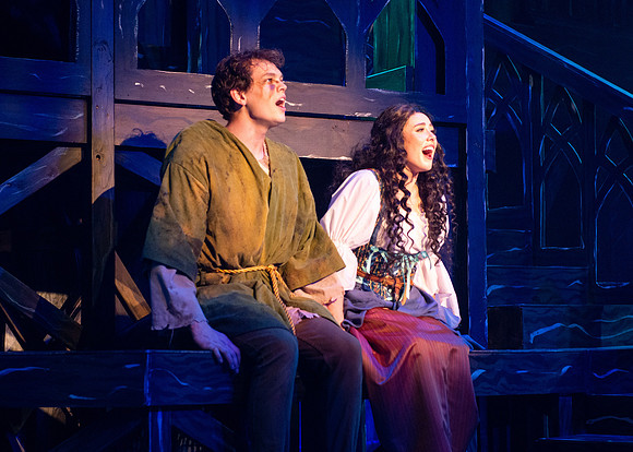 Theatre production performs Hunchback of Notre Dame in the Black Box theater.