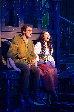 Theatre production performs Hunchback of Notre Dame in the Black Box theater.