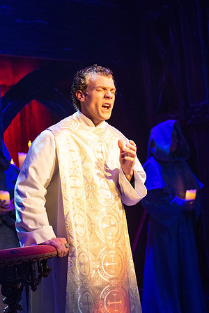 Theatre production performs Hunchback of Notre Dame in the Black Box theater.