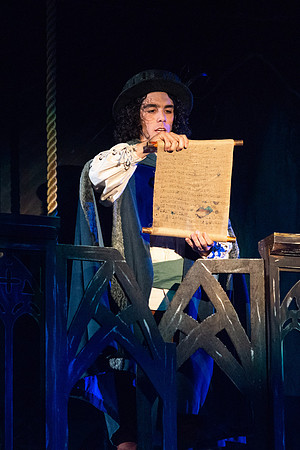 Theatre production performs Hunchback of Notre Dame in the Black Box theater.
