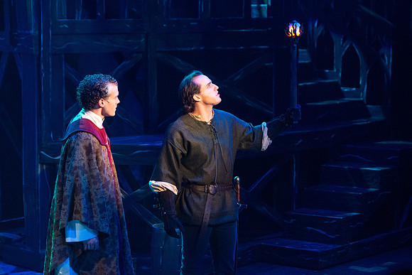 Theatre production performs Hunchback of Notre Dame in the Black Box theater.