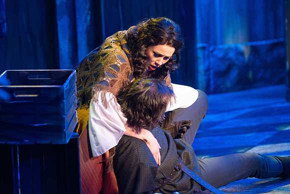 Theatre production performs Hunchback of Notre Dame in the Black Box theater.