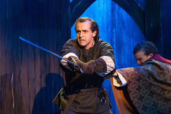 Theatre production performs Hunchback of Notre Dame in the Black Box theater.