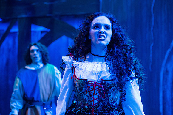 Theatre production performs Hunchback of Notre Dame in the Black Box theater.