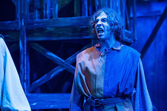 Theatre production performs Hunchback of Notre Dame in the Black Box theater.