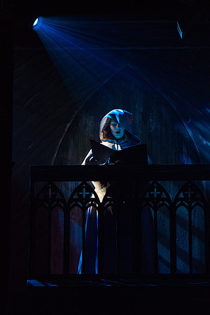 Theatre production performs Hunchback of Notre Dame in the Black Box theater.