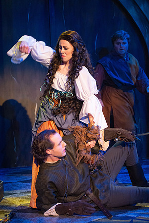 Theatre production performs Hunchback of Notre Dame in the Black Box theater.