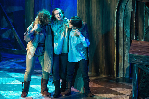 Theatre production performs Hunchback of Notre Dame in the Black Box theater.