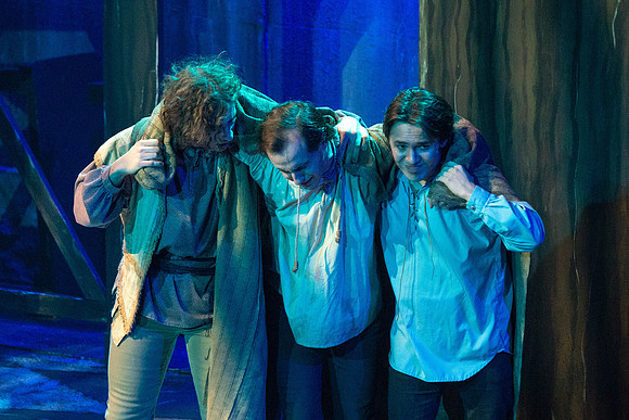 Theatre production performs Hunchback of Notre Dame in the Black Box theater.