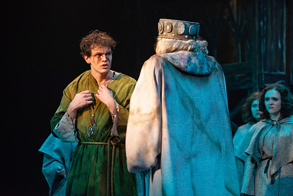 Theatre production performs Hunchback of Notre Dame in the Black Box theater.