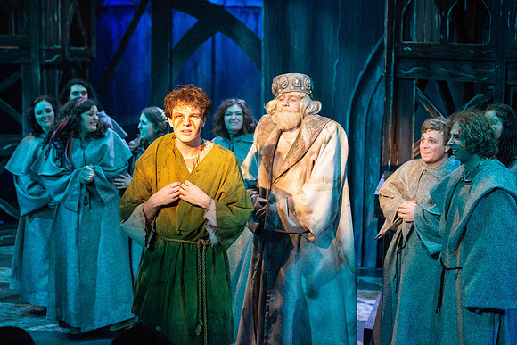 Theatre production performs Hunchback of Notre Dame in the Black Box theater.