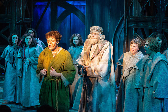 Theatre production performs Hunchback of Notre Dame in the Black Box theater.