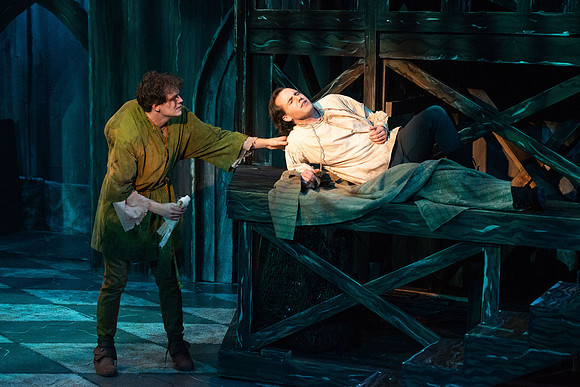 Theatre production performs Hunchback of Notre Dame in the Black Box theater.