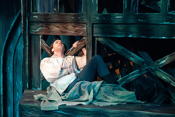 Theatre production performs Hunchback of Notre Dame in the Black Box theater.