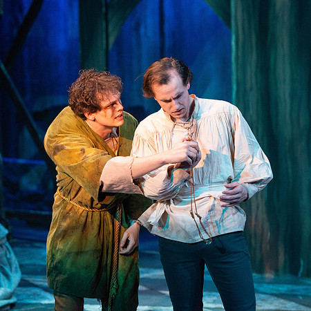Theatre production performs Hunchback of Notre Dame in the Black Box theater.
