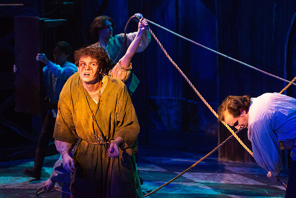 Theatre production performs Hunchback of Notre Dame in the Black Box theater.