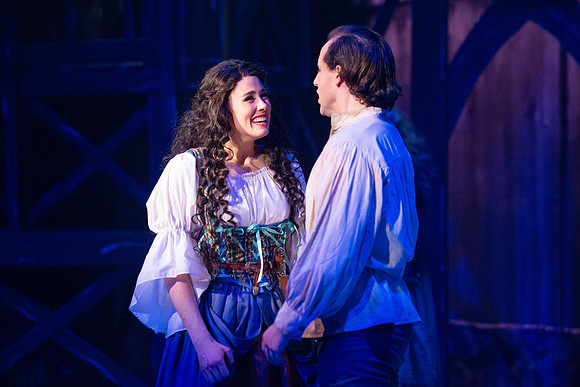 Theatre production performs Hunchback of Notre Dame in the Black Box theater.