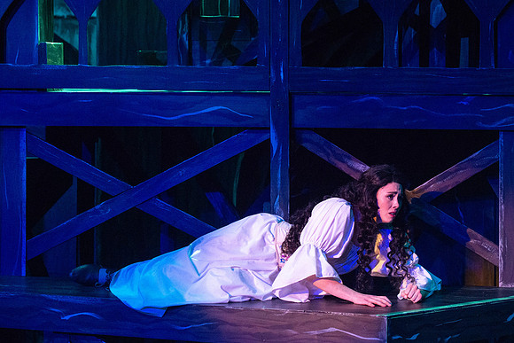 Theatre production performs Hunchback of Notre Dame in the Black Box theater.