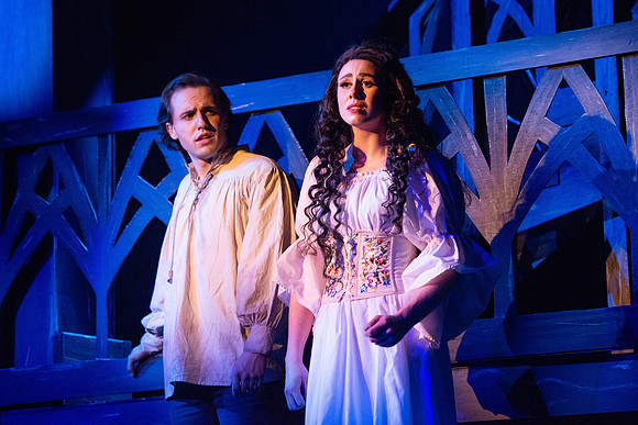 Theatre production performs Hunchback of Notre Dame in the Black Box theater.