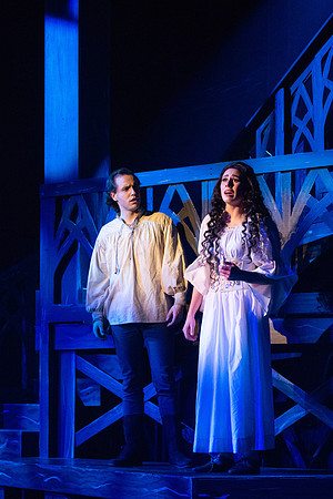 Theatre production performs Hunchback of Notre Dame in the Black Box theater.