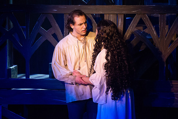 Theatre production performs Hunchback of Notre Dame in the Black Box theater.