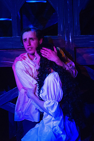 Theatre production performs Hunchback of Notre Dame in the Black Box theater.