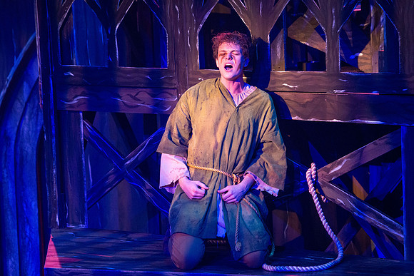 Theatre production performs Hunchback of Notre Dame in the Black Box theater.