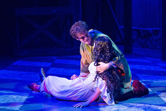 Theatre production performs Hunchback of Notre Dame in the Black Box theater.