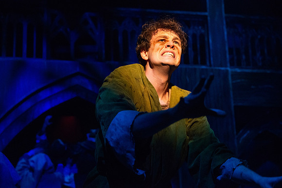 Theatre production performs Hunchback of Notre Dame in the Black Box theater.