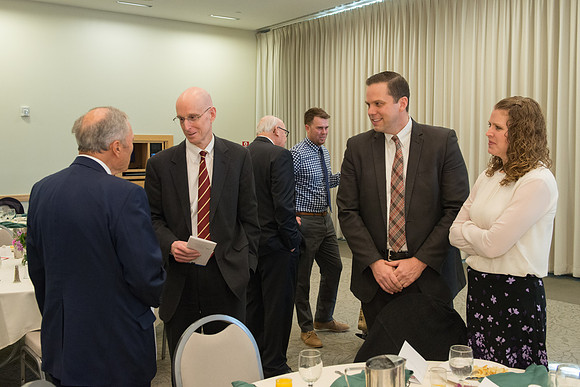 Emeritus Breakfast, Nov 2018, BYU-Idaho Alumni Award of excellence was awarded to Jon Beesley.