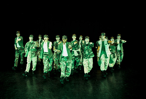 Members of the dance team.