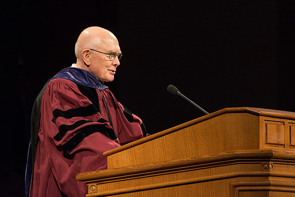 Elder Dallin H. Oaks conducts the remainder of the program.