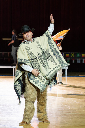 Students rehearse their performance for Cultural Night in the Hart Gym.