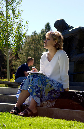Student on campus 2004