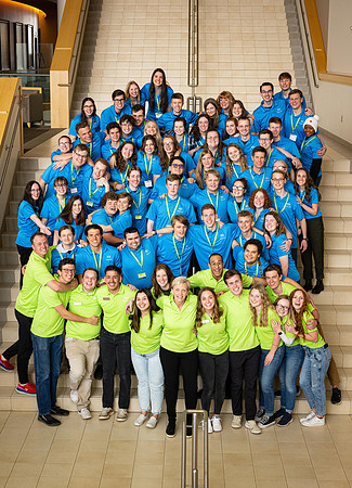 Get connected group photo in the I-Center.