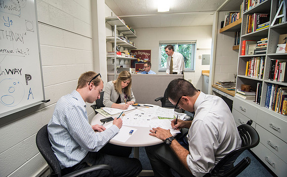 University Relations Graphic Designers focused on creating a logo for the Pathway Program.