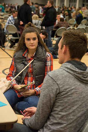 Students do a variety of service activies together with their dates.