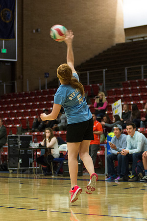 Women's competitive VolleyBall Championship game.