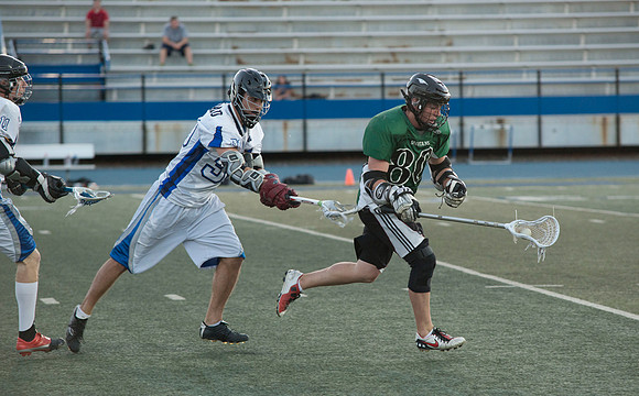 The Spartans best the Vikings in the Lacrosse Championship game.  One of the Competitive Sports Leagues which is part of the Student Activity Program at BYU-Idaho.