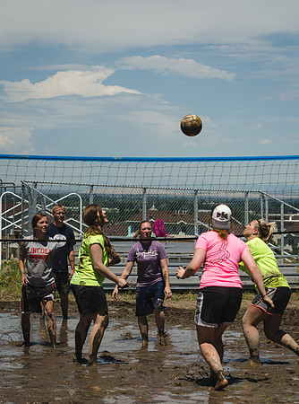 Students played against each other at the annual Mud Volleyball tournament hosted by Rec Sports.