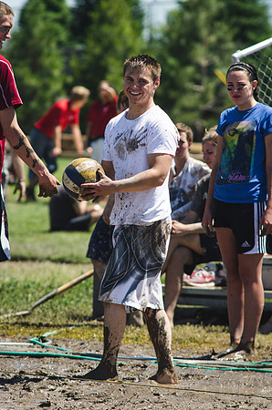 Students played against each other at the annual Mud Volleyball tournament hosted by Rec Sports.