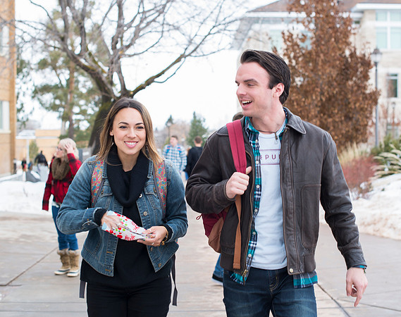 Campus environment on the first day of classes.