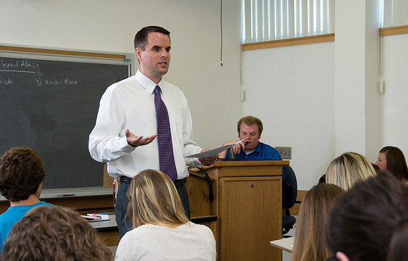 Sociology class taught by Nathan Meeker.