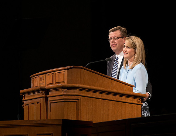 President Clark G. Gilbert and his wife Christine give a devotional on the importance of the family.