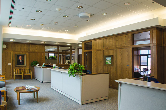 Spencer W. Kimball Building executive office waiting area.